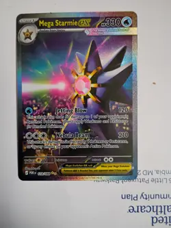 Pokemon Mega Starmie ex 118/088 Full Art Ultra Rare Holo – Perfect Order – Mint - Image 1