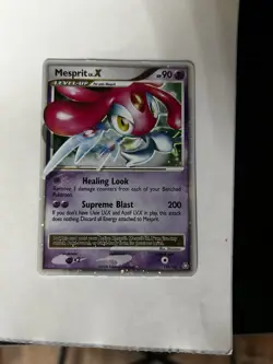 Mesprit LV x Holo Ultra Rare Pokemon TCG Card Legends Awakened 143/146 DP - Image 1