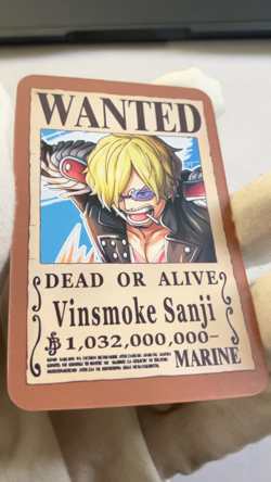 Sanji One Piece Wanted Set ACG Holo Anime Card Dead or Alive - Image 2