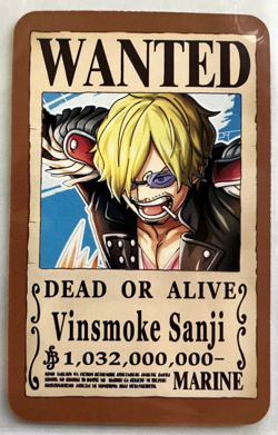Sanji One Piece Wanted Set ACG Holo Anime Card Dead or Alive - Image 4