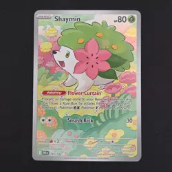 Pokemon TCG Card Shaymin 185/182 Destined Rivals Illustration Rare - NM - Image 1