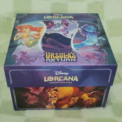 Disney Lorcana Ursula's Return 120+ Card Mixed Lot w/ Box, Tokens & Dice - Image 1