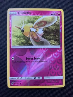 Cutiefly SM Lost Thunder 145/214 Reverse Holo Pokemon Card NM - Image 1