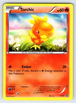 Torchic XY37 2014 XY Black Star Promo Pokemon Card Holo Rare Exclusive - Mp - Image 1