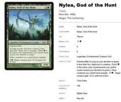 Nylea, God of the Hunt - Theros - 2013 - Free Bonus Card!!! - Image 1