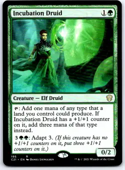 Incubation Druid 195 R Commander 2021 MTG LP - Image 1