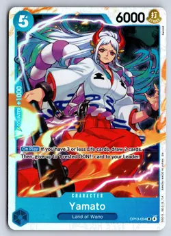 YAMATO OP13-054 SUPER RARE CARRYING ON HIS WILL ONE PIECE FOIL NM - Image 1
