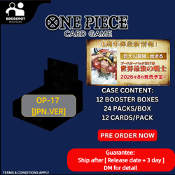 [PO Aug.2026]ONE PIECE OP-17 Card Game Booster (JP VER) factory sealed case - Image 1
