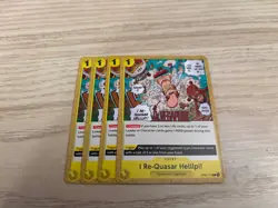OP07-115 Playset 4 x I Re-Quasar Helllp!! English C One Piece TCG Card Game - Image 1