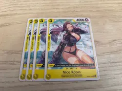 OP07-104 Playset 4 x Nico Robin English UC One Piece TCG Card Game - Image 1