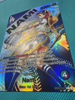 Nami EB02 LA Dodgers✨One Piece Leader Textured✨Mint✨Foied Fan Art✨ - Image 3