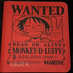 Vault X - 12 Pocket eXo-Tec Zip Binder - Red One Piece Monkey D. Luffy - Image 1