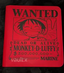 Vault X - 12 Pocket eXo-Tec Zip Binder - Red One Piece Monkey D. Luffy - Image 2
