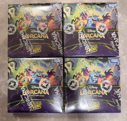 Disney Lorcana Attack of the Vine Japanese Booster Box Factory Sealed Lot of 4 - Image 1