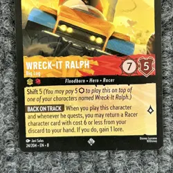 Disney Lorcana Reign of Jafar Wreck-It Ralph Big Lug 24/204 Super Rare NM Regula - Image 4