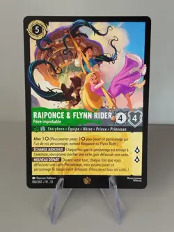 Carte LORCANA FR - Chapitre 13 100/207 Raiponce & Flynn Rider - Legendaire Neuf - Image 1