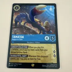 Disney Lorcana TAMATOA Happy as a Clam 162/204 EN 7 Legendary Archazia's Island - Image 1