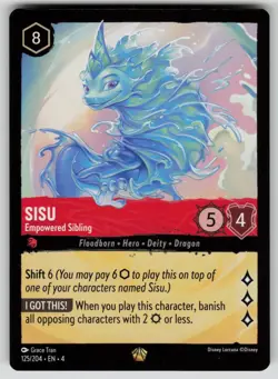Sisu - Empowered Sibling Legendary Ursula's Return 125/204 Disney Lorcana NM - Image 1
