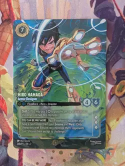Hiro Hamada Armor Designer 24B/P2 Enchanted Foil Promo Disney Lorcana Top 8 - Image 1