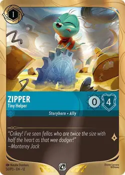 Zipper - Tiny Helper 50 Disney Lorcana Promo Cards Holo - Image 1