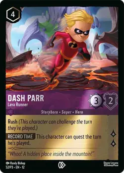 Dash Parr - Lava Runner 52 Disney Lorcana Promo Cards Cold Foil - Image 1