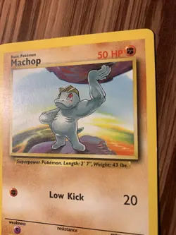 Machop 52/102 Base Set Basic Common 1999 Pokemon Card TCG - Image 4