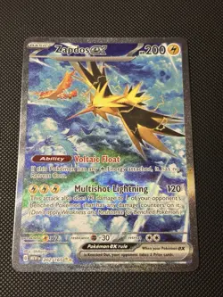 Pokemon TCG Zapdos EX Scarlet Violet-151 202/165 Special Illustration Rare NM- - Image 1