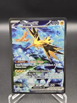Pokemon TCG Zapdos EX 202/165 Scarlet & Violet 151 Special Illustration Rare, NM - Image 1