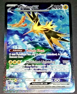 POKEMON SCARLET & VIOLET 151 - ZAPDOS EX #202/165 SPECIAL ILLUSTRATION RARE (NM) - Image 3