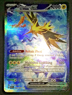 POKEMON SCARLET & VIOLET 151 - ZAPDOS EX #202/165 SPECIAL ILLUSTRATION RARE (NM) - Image 5