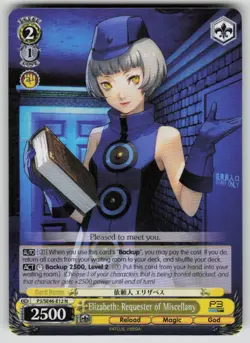 Elizabeth Requester of Miscellany Persona 3 Reload P3/SE46-E12N NM Weiss Schwarz - Image 1