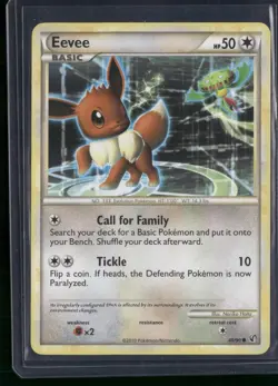 Eevee 48/90 Common HGSS Undaunted Pokemon Lightly Played - Image 1