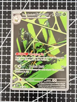 Pokemon TCG Team Rocket's Spidops #187/182 Destined Rivals Illustration Rare - Image 1