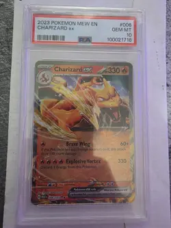 2023 POKEMON MEW EN-151 CHARIZARD EX #006 GEM MT PSA 10 - Image 1