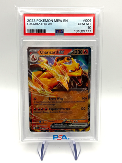 2023 POKEMON MEW EN-151 CHARIZARD EX #006 GEM MT PSA 10 - Image 2