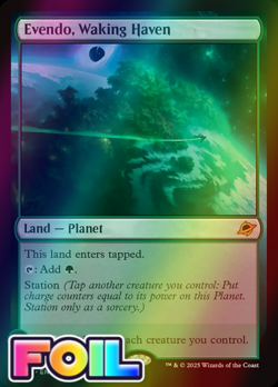x1 Evendo, Waking Haven FOIL EOE Edge of Eternities MTG 253 M/NM 1x - Image 1
