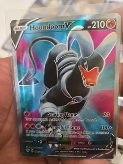 Houndoom V 178/189 Darkness Ablaze Full Art Ultra Rare Pokemon TCG Near Mint - Image 1