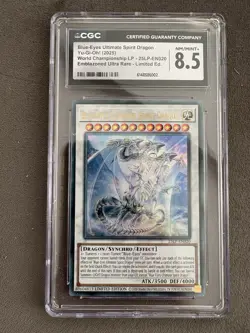 3x Graded Yu-Gi-Oh! Cards CGC 8/8.5: Blue-Eyes & Maliss. Free UK Shipping. - Image 3
