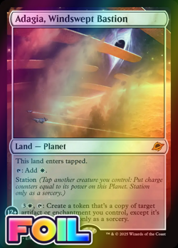 x1 Adagia, Windswept Bastion FOIL EOE Edge of Eternities MTG 250 M/NM 1x - Image 1