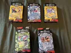 Pokemon TCG Battle Deck Theme Deck Lot 5 Packs 60 Cards English Tapu Koko - Image 1