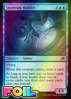 x1 Quantum Riddler FOIL EOE Edge of Eternities MTG 72 M/NM 1x - Image 1