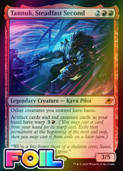 x1 Tannuk, Steadfast Second FOIL EOE Edge of Eternities MTG 162 M/NM 1x - Image 1