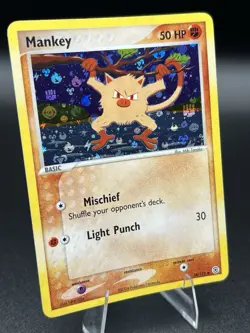 Pokemon Card Mankey 38/112 Reverse Holo, FireRed & LeafGreen - Image 4
