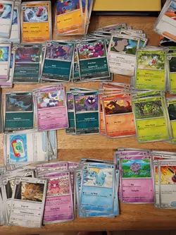 Pokemon TCG 400+ Bulk Card Lot Perfect Order 97% Set Holos Commons Trainers NM - Image 4