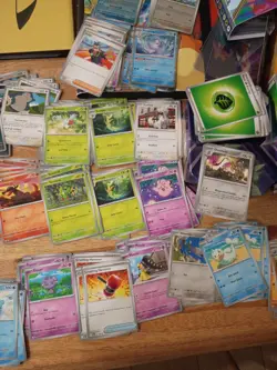 Pokemon TCG 400+ Bulk Card Lot Perfect Order 97% Set Holos Commons Trainers NM - Image 5