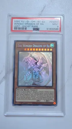 Yu-Gi-Oh! The Winged Dragon of Ra 1st Edition LED7-EN000 PSA 9 Ghost Rare Card - Image 3