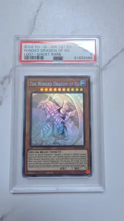 Yu-Gi-Oh! The Winged Dragon of Ra 1st Edition LED7-EN000 PSA 9 Ghost Rare Card - Image 5