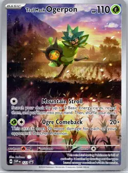 Teal Mask Ogerpon SV: Scarlet & Violet Promo Cards #123 NM - Image 1