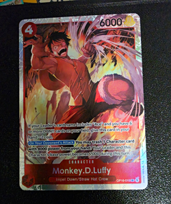 Bandai One Piece Card Game Monkey.D.Luffy SR Alt Art Impel Down OP16-015 Holo - Image 1