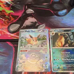 Nintendo Pokemon TCG Prismatic Evolutions Reverse Holo 10-Card Lot Eevee+ - Image 2